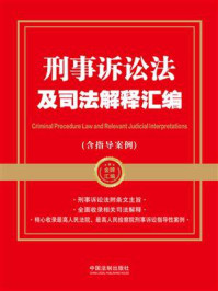 《刑事诉讼法及司法解释汇编:含指导案例》-中国法治出版社 《刑事诉讼法及司法解释汇编:含指导案例》-中国法治出版社