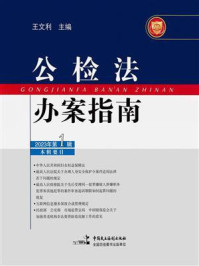 《公检法办案指南（2023年第1辑）》-王文利